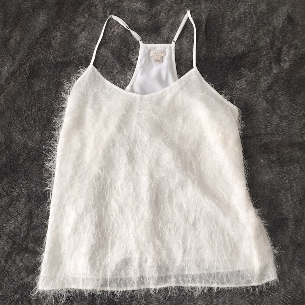 JCrew Flirty Ivory Tank